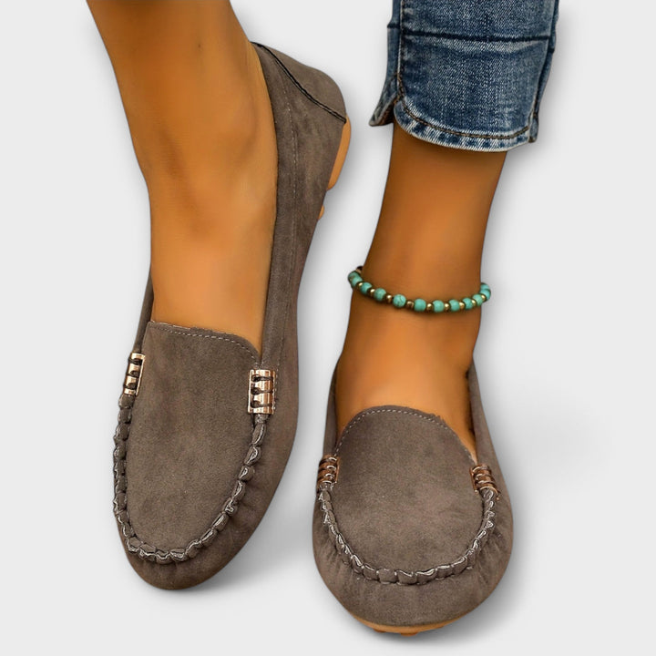 Brielle | Suede Moccasin Slip-On
