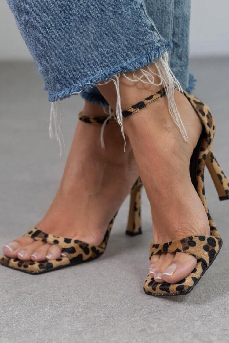 Adele | Elegant Leopard Print Heels