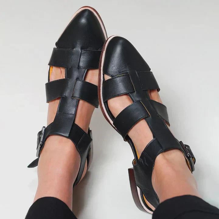 Amara | Woven Leather Sandals