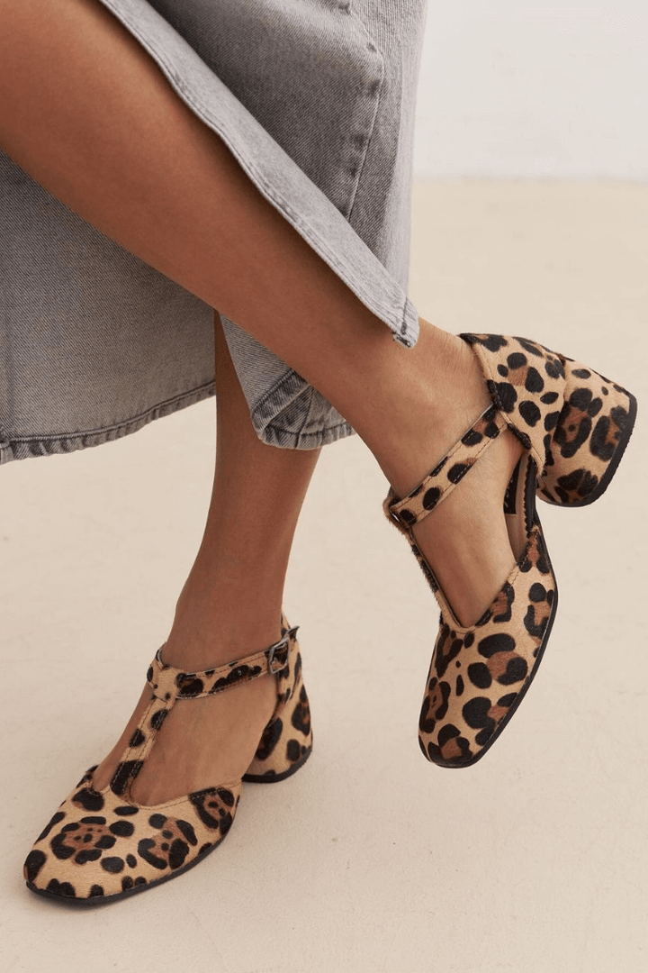 Gianna | Leopard Print Block Heels