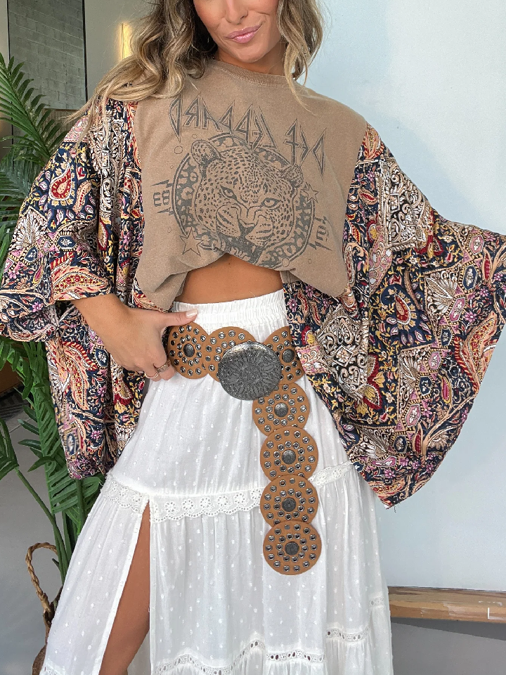 Def Leppard Mix & Match Tee Taupe（No Patch）