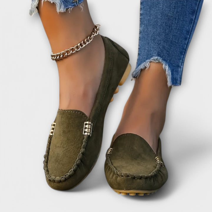 Brielle | Suede Moccasin Slip-On