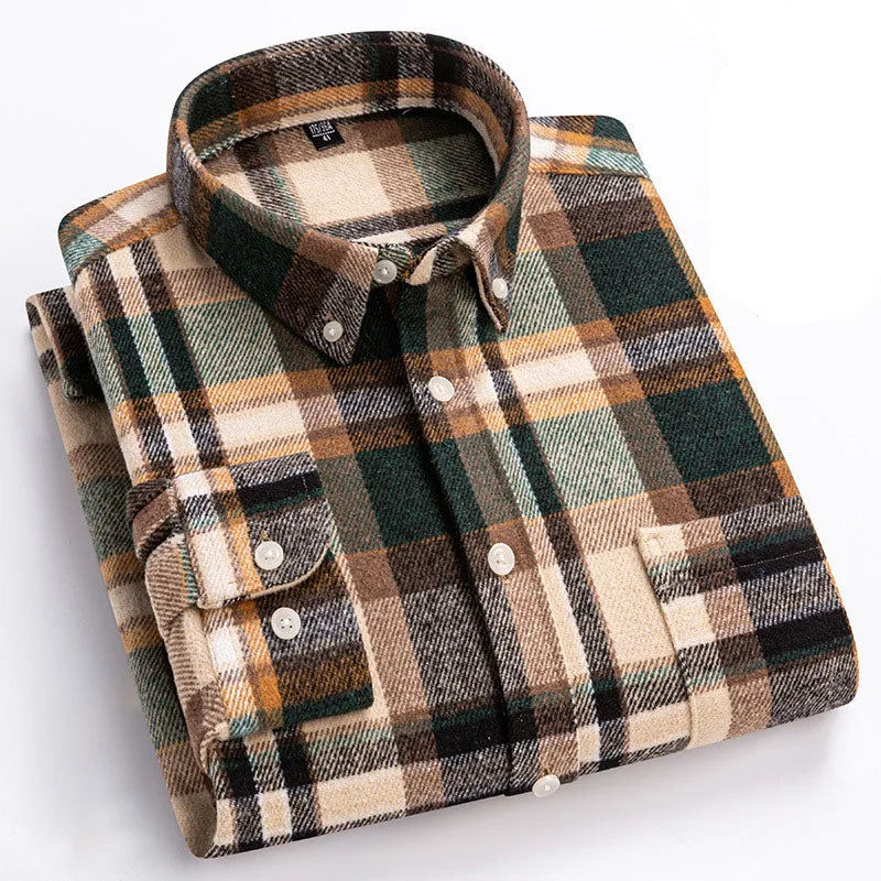 GRAYSON COTTON FLANNEL SHIRT