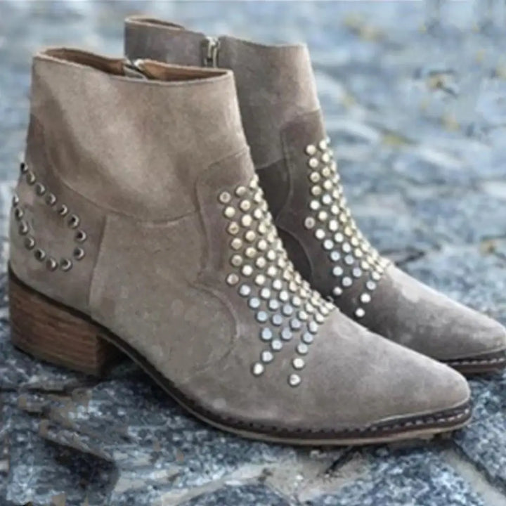Clara | Studded Ankle Boots