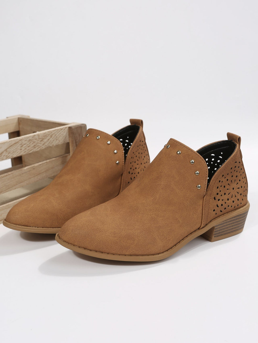 Clara | Perforated Ankle Boot
