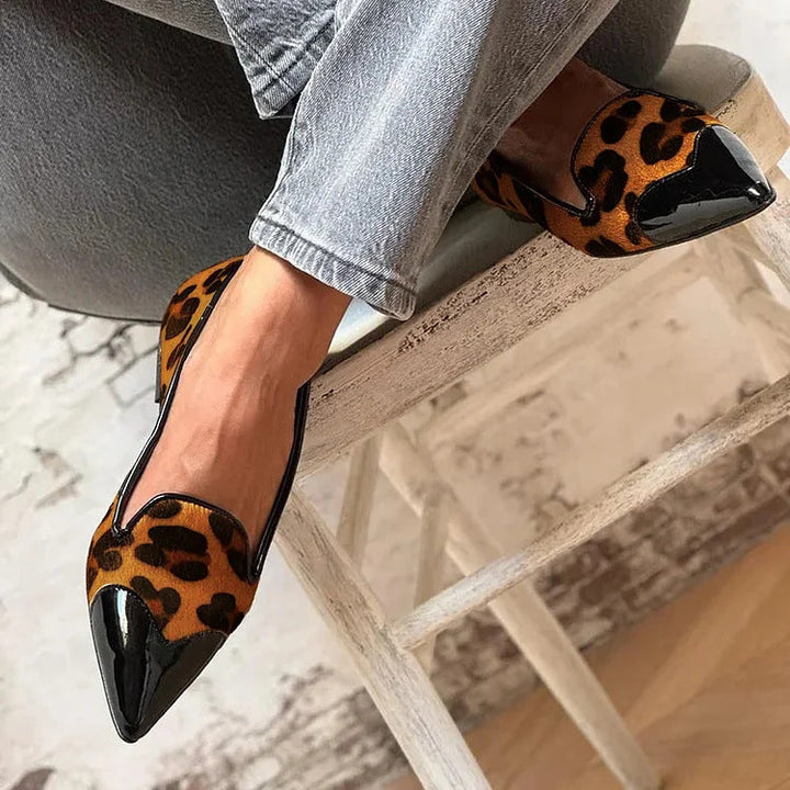 Eira | Elegant Animal Print Flats