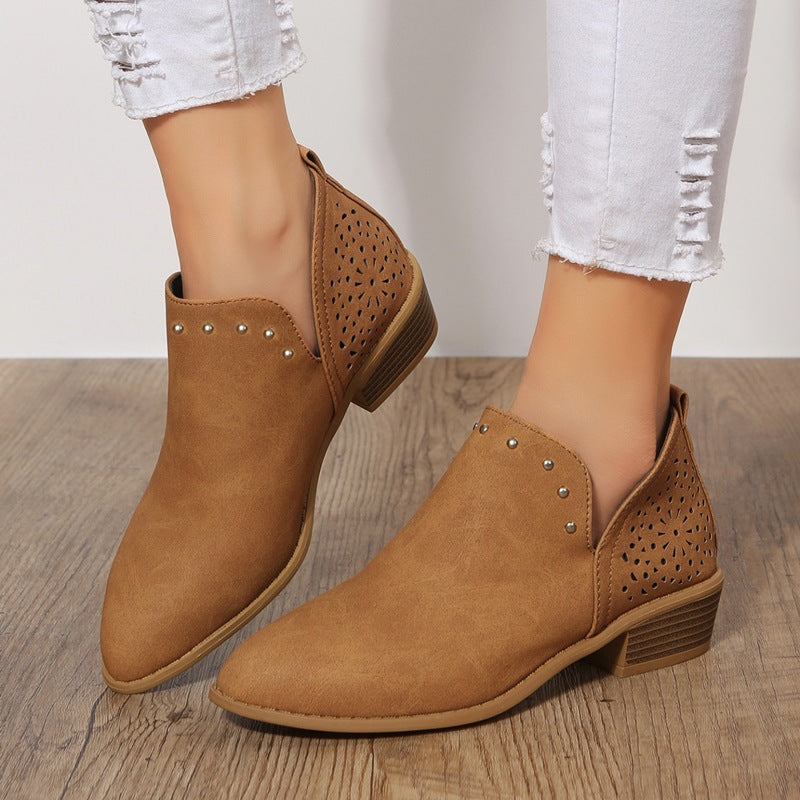 Clara | Perforated Ankle Boot