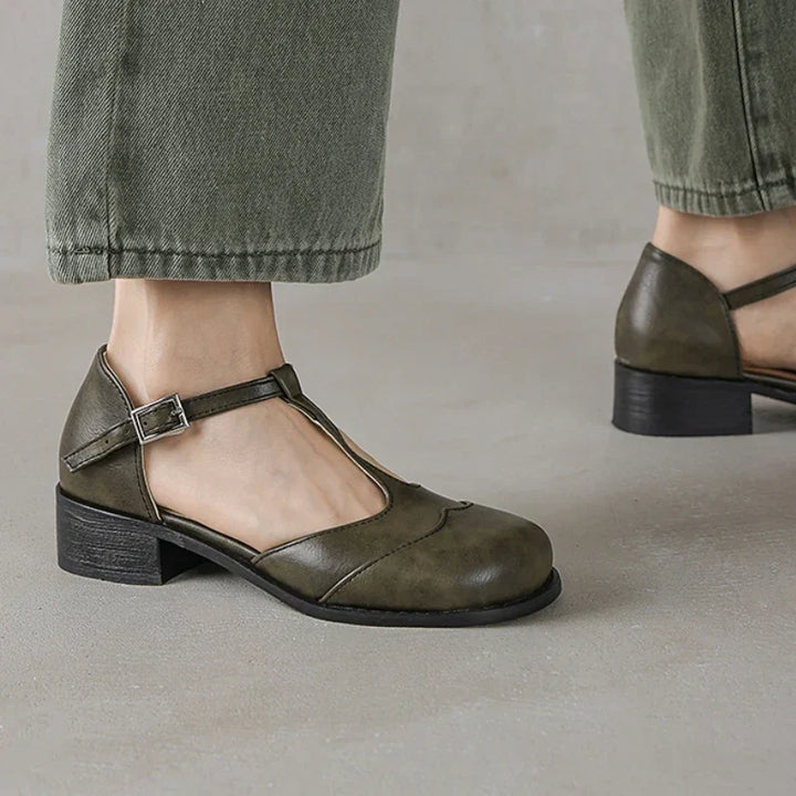Isolde | Textured Leather Footwear