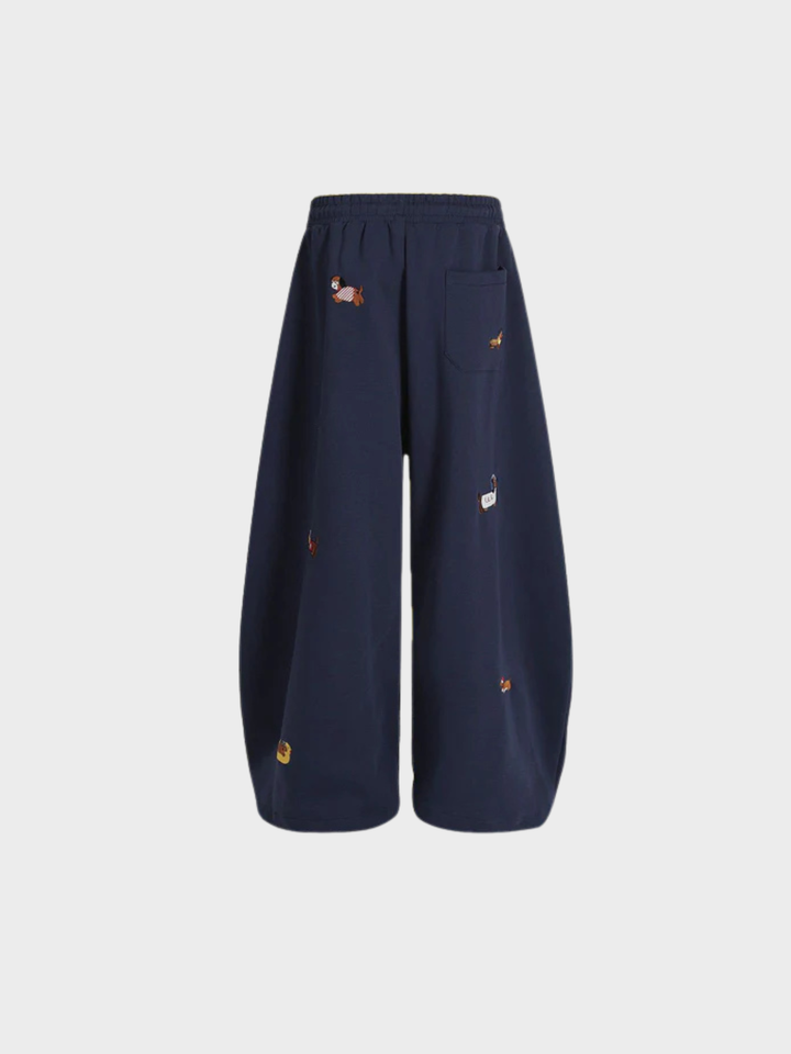 Dachshund Embroidery Sweatpants