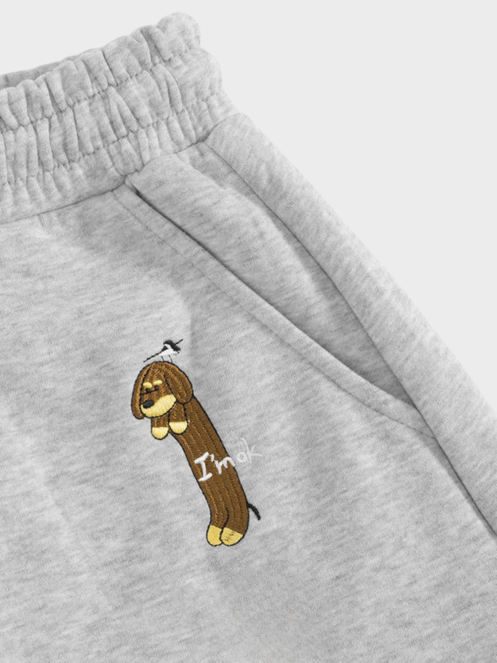 Dachshund Embroidery Sweatpants